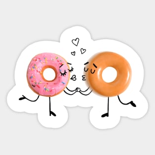 Donuts in Love Sticker